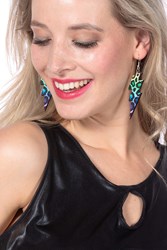 Oorbellen Eighties Flash Panter Multi
