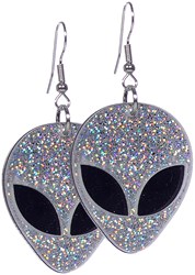 Alien Oorbellen Zilver