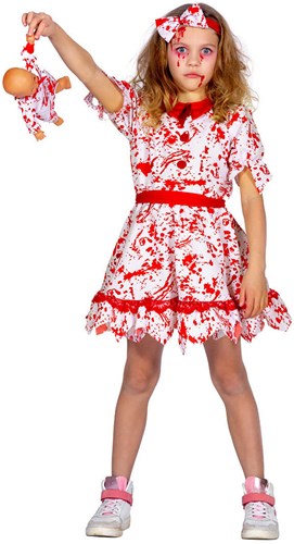 Halloween Jurk Met Bloed Meisje