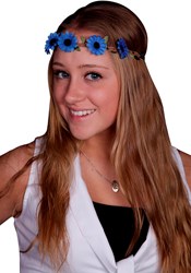 Haarbandje Bloemen Blauw