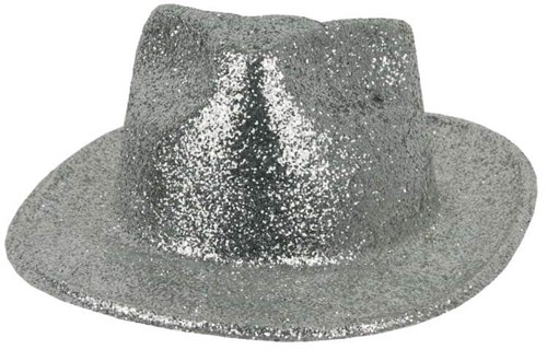 Hoed Borsalino Glitter Zilver
