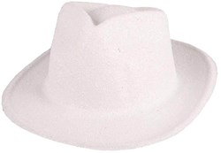 Hoed Borsalino Glitter Wit