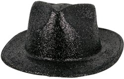 Hoed Borsalino Glitter Zwart
