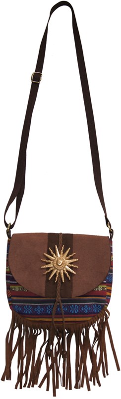 Hippie Tasje Bruin Luxe met Franjes
