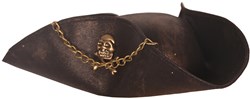 Hoed Piraat Bruin Met Ketting