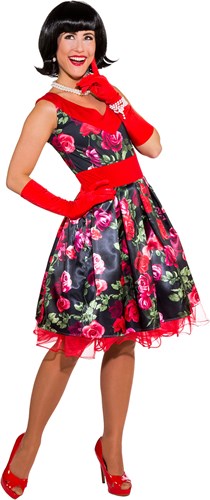 Jaren 50 Bloemen Jurk voor dames
