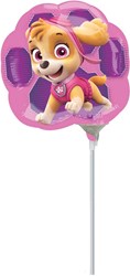 Folieballon Op Stok Paw Patrol "Skye & Everest"
