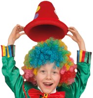 Clownshoed Rood met stippen (Vilt)