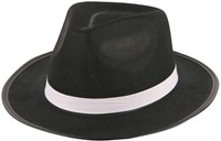 Hoed Al Capone Vilt Zwart