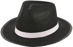 Hoed Al Capone Vilt Zwart
