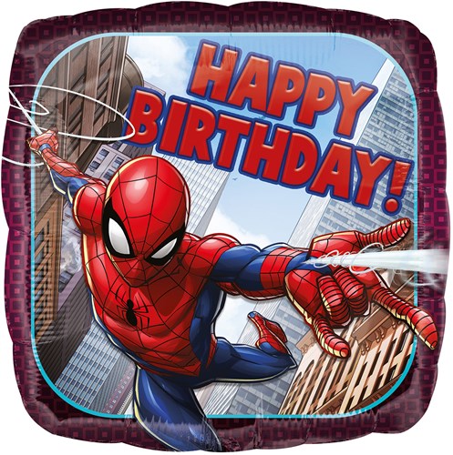 Folieballon Happy Birthday - Spiderman (43cm)