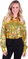 Dames Disco Blouse Yellow Rainbow