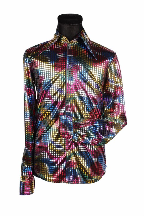 Heren Disco Blouse Black Rainbow (blouse)