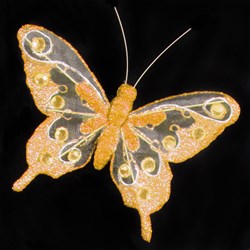 Decoratie Vlinder Goud (16x12cm)