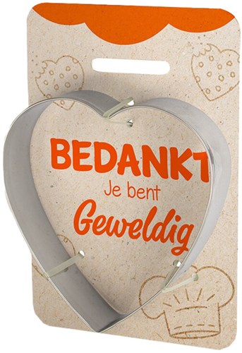 Koekvormpje Bedankt