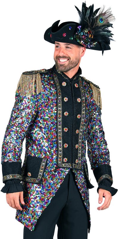 Heren Carnavalsjas Sequinmaster Luxe
