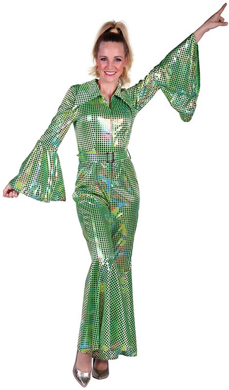 Disco Jumpsuit Green Rainbow (1)