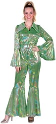 Disco Jumpsuit Green Rainbow