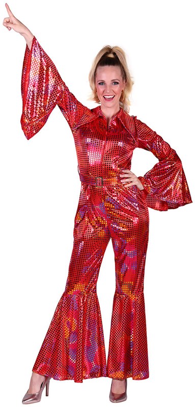Disco Jumpsuit Red Rainbow (1)