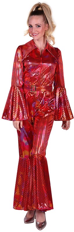 Disco Jumpsuit Red Rainbow (3)