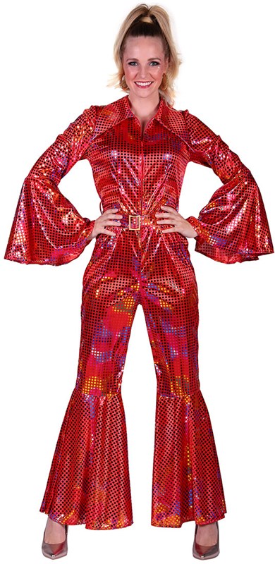 Disco Jumpsuit Red Rainbow (4)