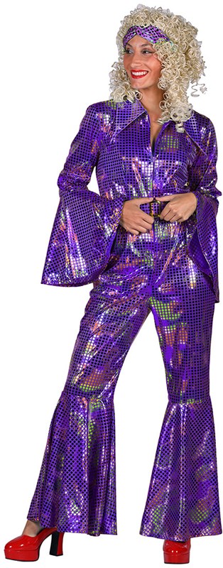 Disco Jumpsuit Purple Rainbow (1)