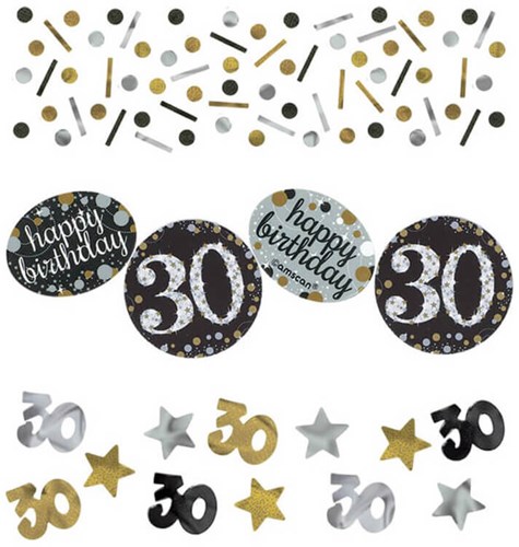 Confetti 30 Sparkling Celebrations Silver & Gold - 34gr