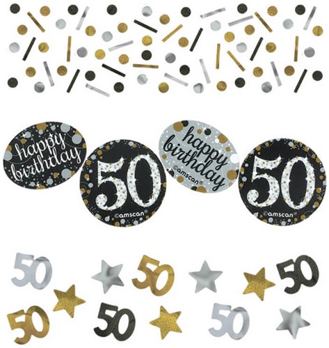 Confetti 50 Sparkling Celebrations Silver & Gold - 34gr