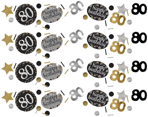 Confetti 80 Sparkling Celebrations Silver & Gold
