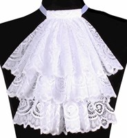 Jabot Klassiek Kant Wit