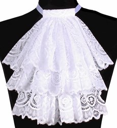 Jabot Klassiek Kant Wit