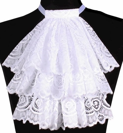 Jabot Klassiek Kant Wit