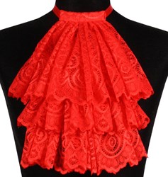 Jabot Klassiek Kant Rood