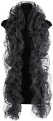Boa Organza Luxe Zwart - 175cm
