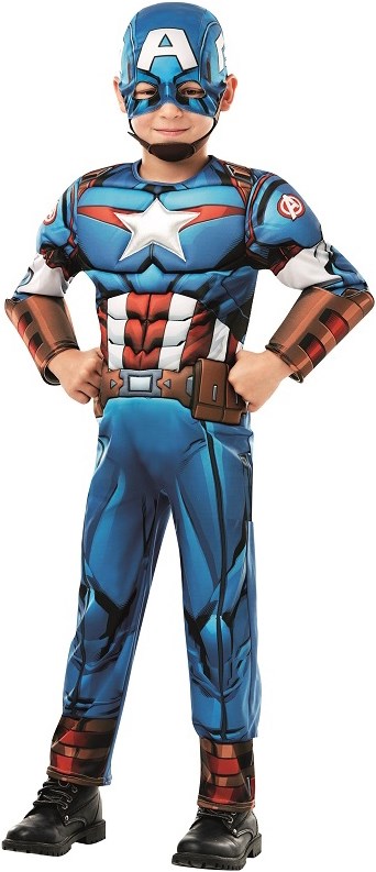 Kinderkostuum Captain America Deluxe