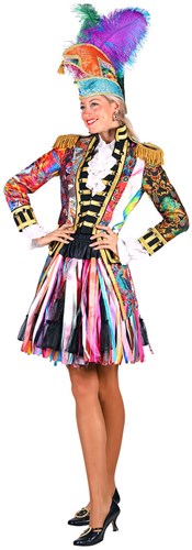 Petticoat Zwart-Rainbow Sattin Luxe (53 cm)