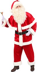 Kerstman Riem zwart met gouden gesp (metaal) 