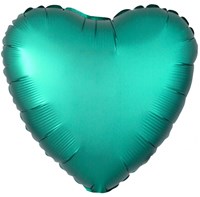 Folieballon Mat Metallic Hart Groen