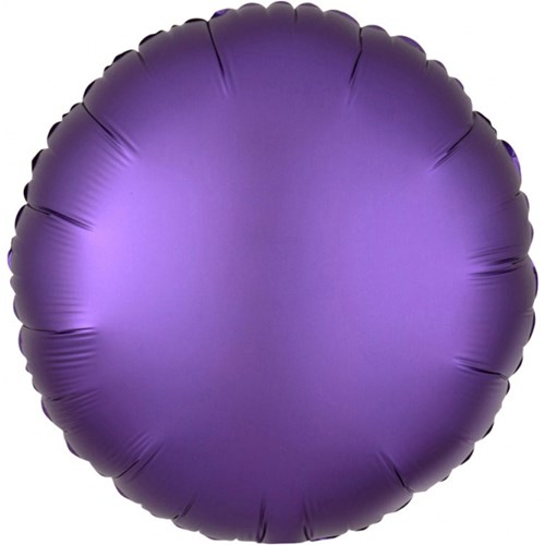 Folieballon Mat Metallic Rond Paars
