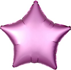 Folieballon Mat Metallic Ster Roze