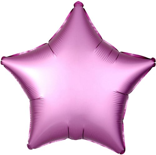 Folieballon Mat Metallic Ster Roze