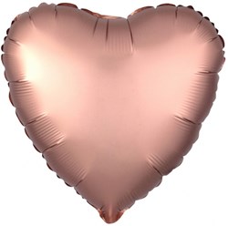 Folieballon Mat Metallic Hart Koper