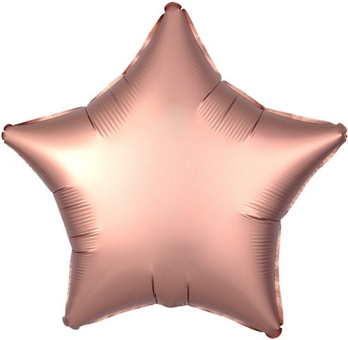 Folieballon Mat Metallic Ster Koper