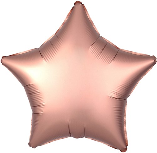 Folieballon Mat Metallic Ster Koper
