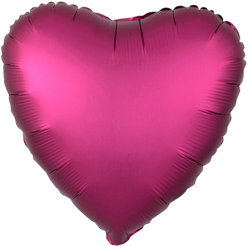 Folieballon Mat Metallic Hart Pink
