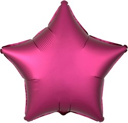 Folieballon Mat Metallic Ster Pink