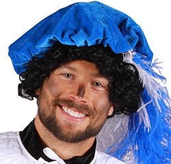 Pietenmuts Blauw Luxe - Polyester