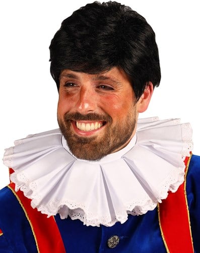 Pieten Pruik Pietro Zwart