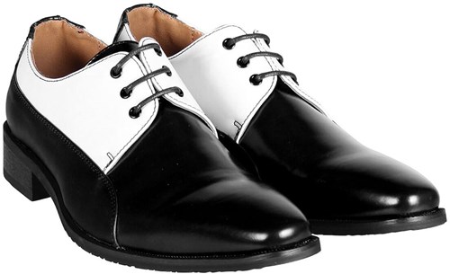 Heren Schoenen Zwart-Wit Luxe