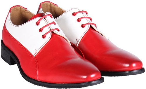 Heren Schoenen Rood-Wit Luxe